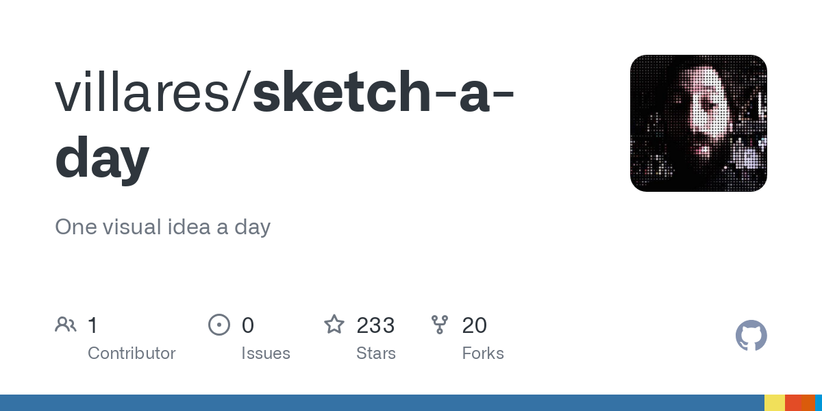 One visual idea a day. Contribute to villares/sketch-a-day development by creating an account on GitHub.