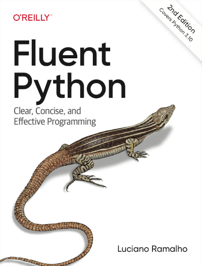 Capa do livro Fluent Python, 2nd Edition (O'Reilly, 2022) escrito por Luciano Ramalho