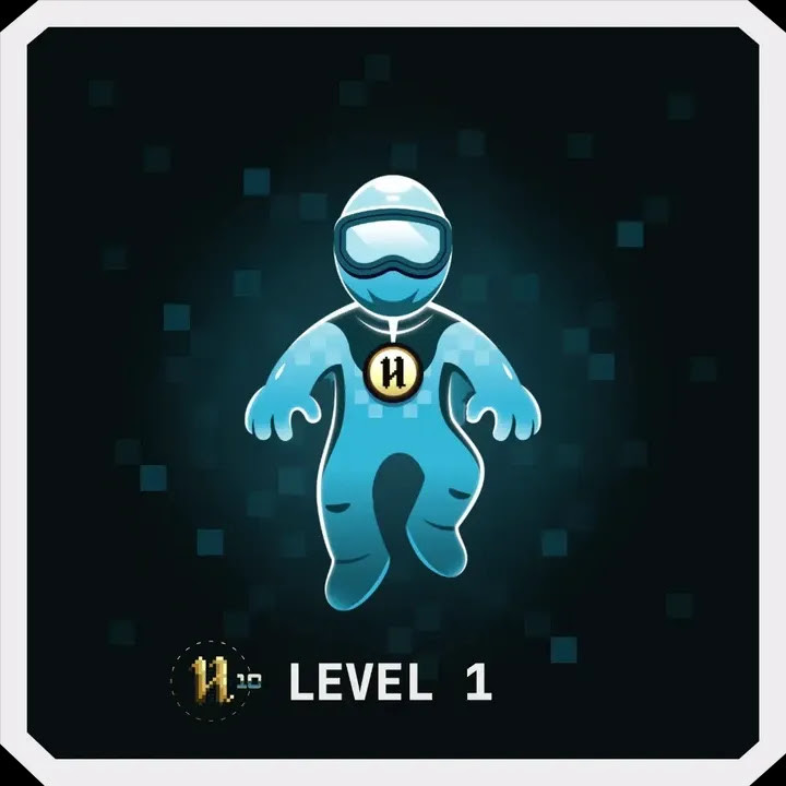 An "Hacktoberfest 2023 Level 1 holopin" - which is nothing but a picture of a guy wearing an hacktoberfest suit, the logo for this year's hacktoberfest, and the test "Level 1".