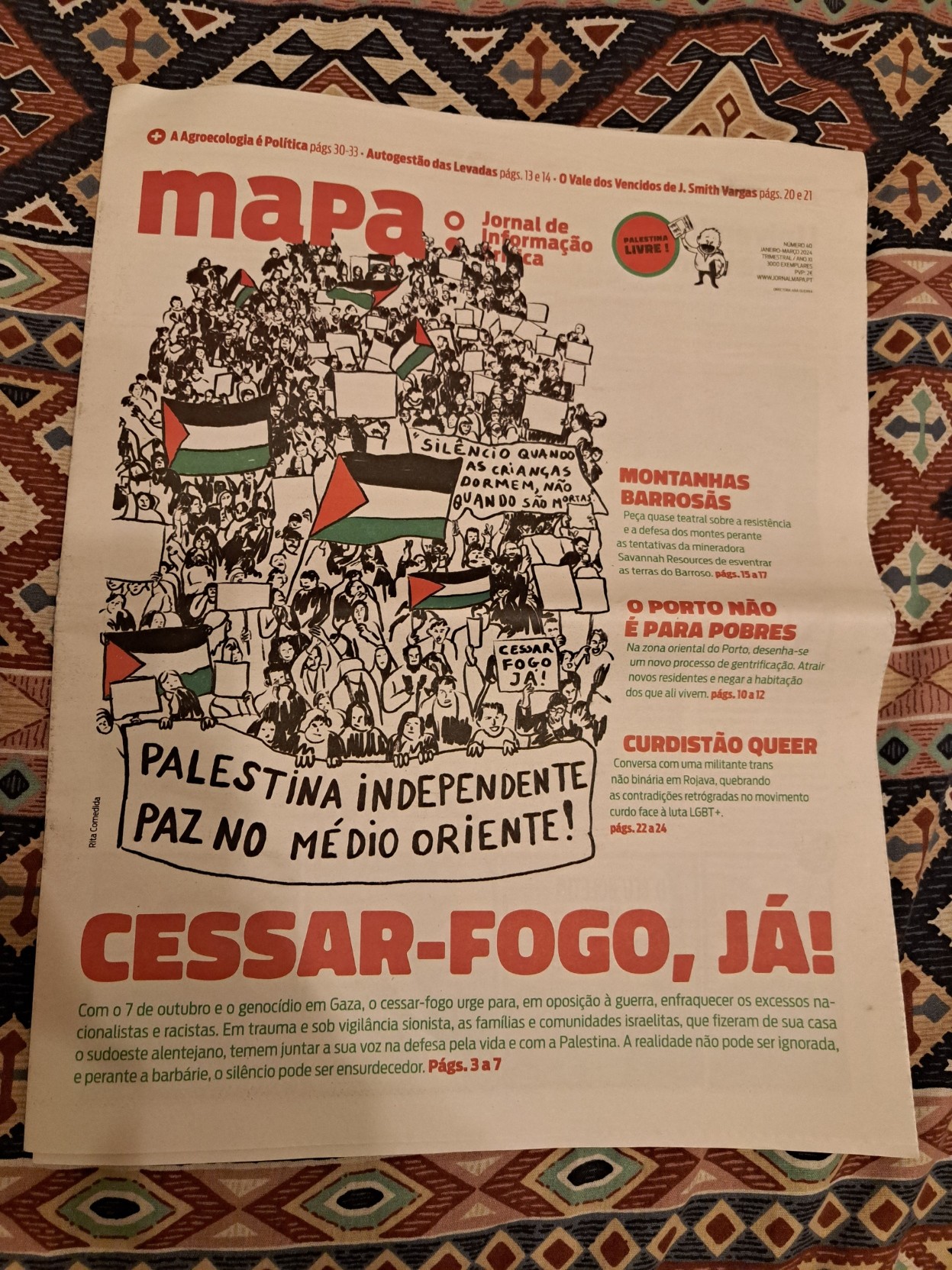 Foto da primeira página