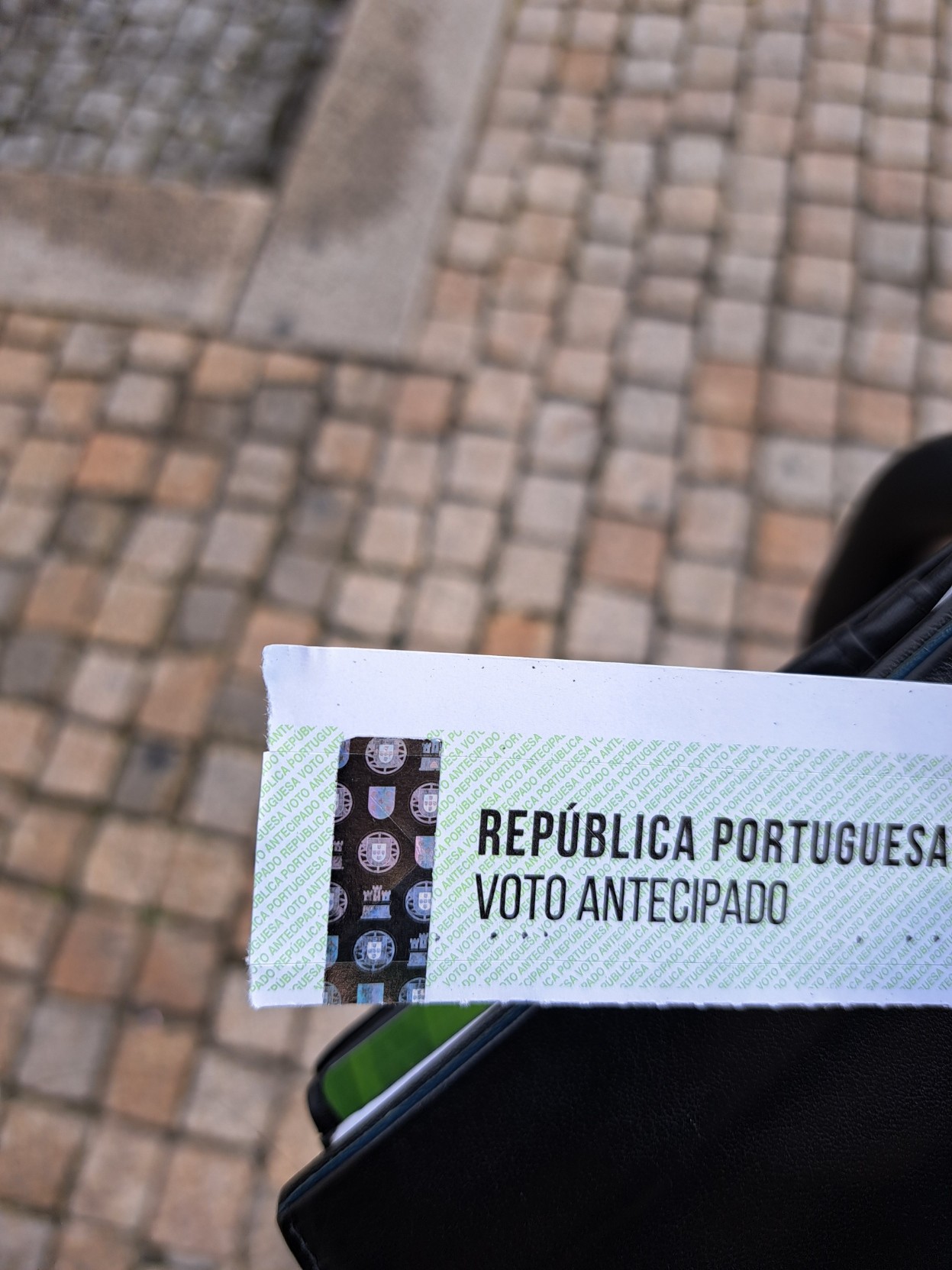 Comprovativo de voto antecipado