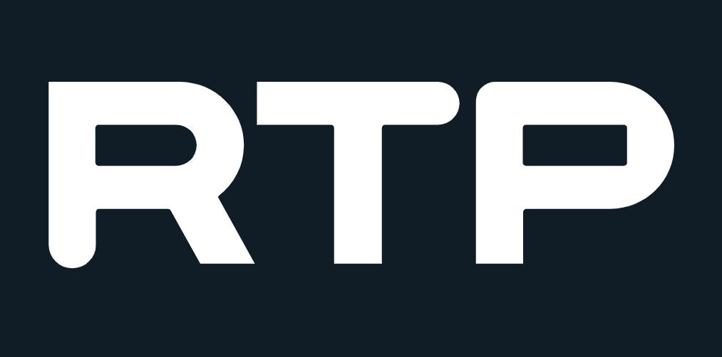 RTP numa fonte manhosa em que o interior do R é arredondado mas o interior do P é angular