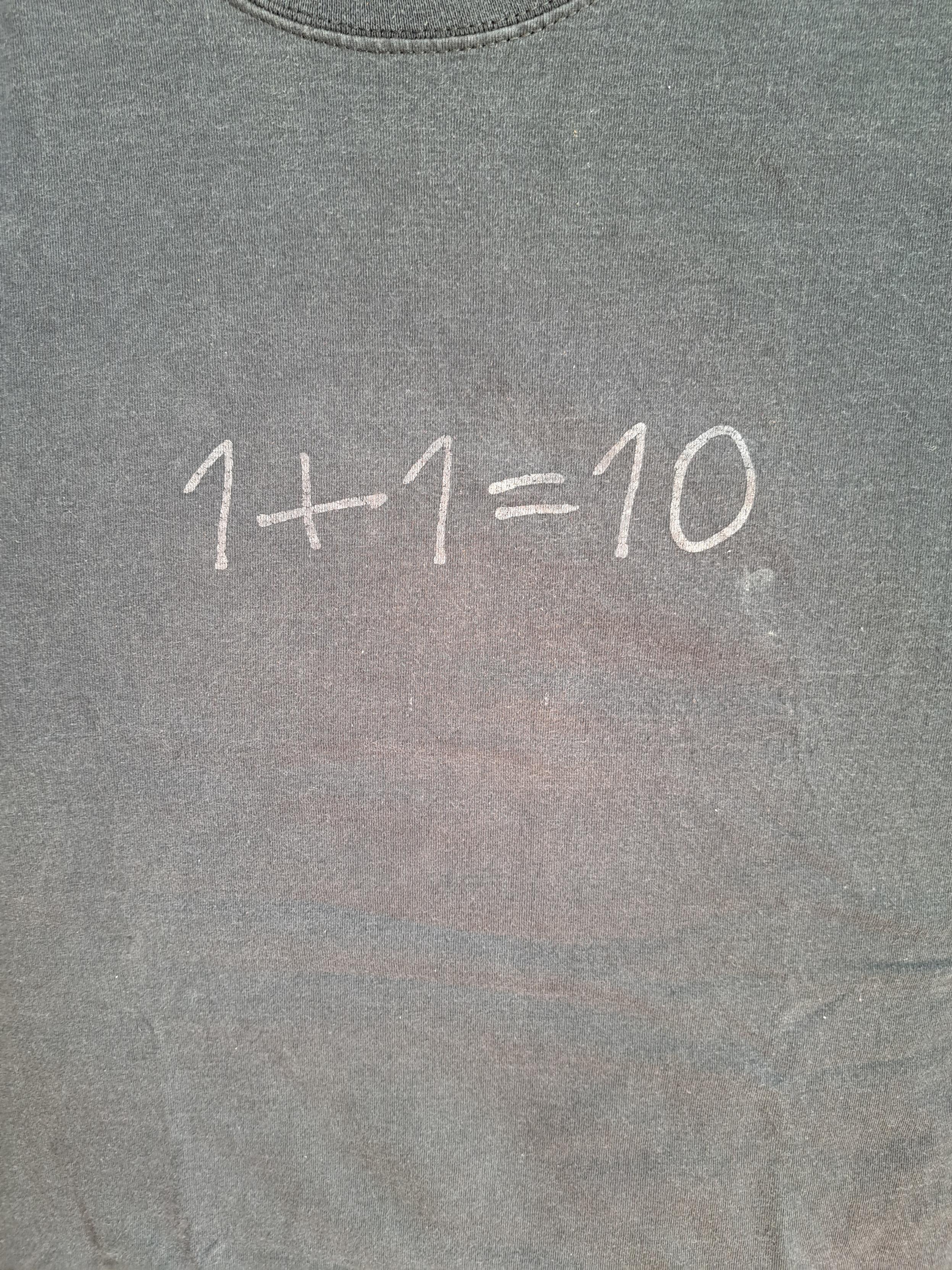 25 years ago today I posted: "Hi all... The Affiliate Underground Program from VALINUX is over...", but even if that ended, the ThinkGeek t-shirts I got from the program still survived... including last week's picture and this week's, which is s black shirt saying "1+1=10"
