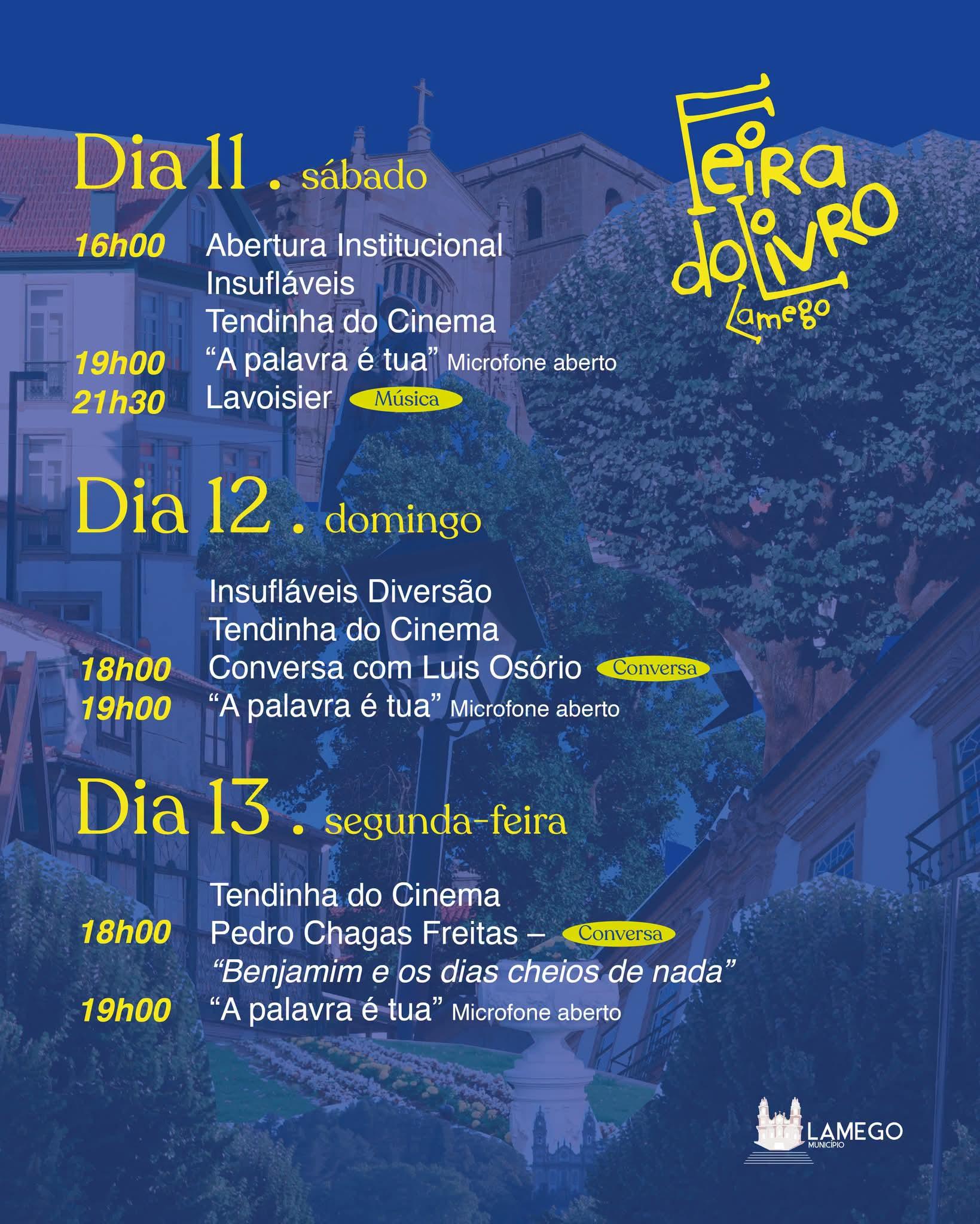 O programa dos dias 11-13