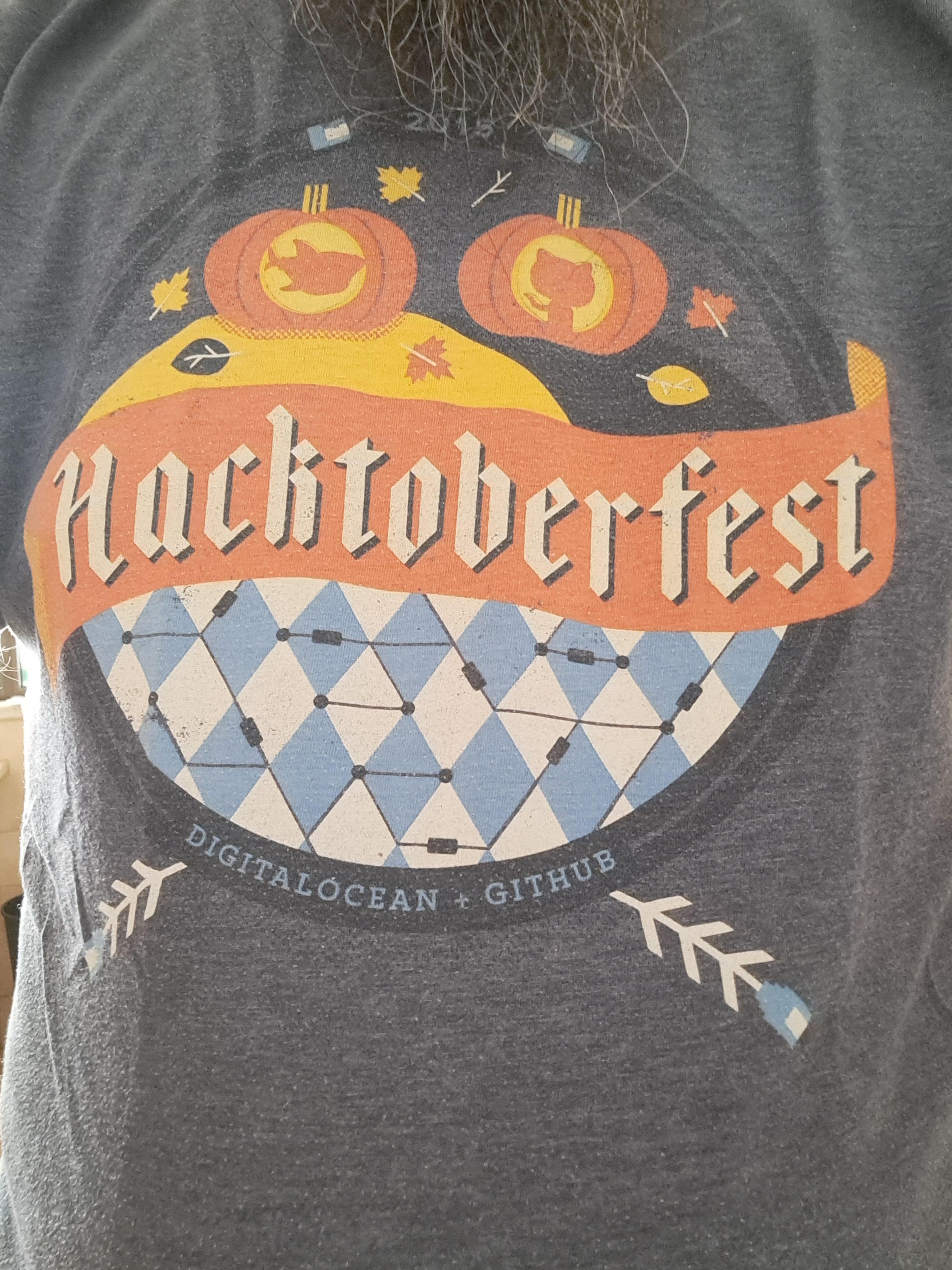 Remember when Hacktoberfest wasn't a Sloptoberfest? This week's shirt is from Hacktoberfest 2015