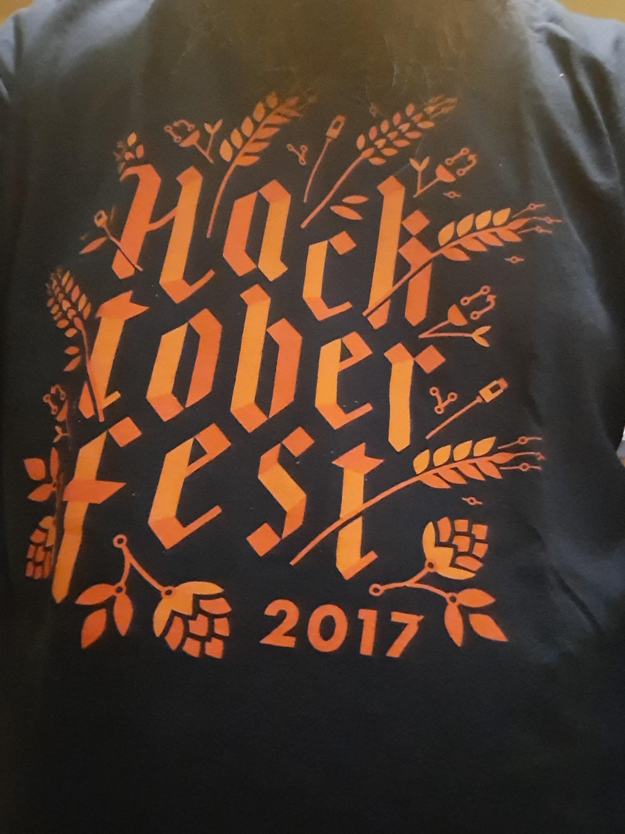 Still mourning the loss of Hacktoberfest, this week's shirt is from the 2017 edition